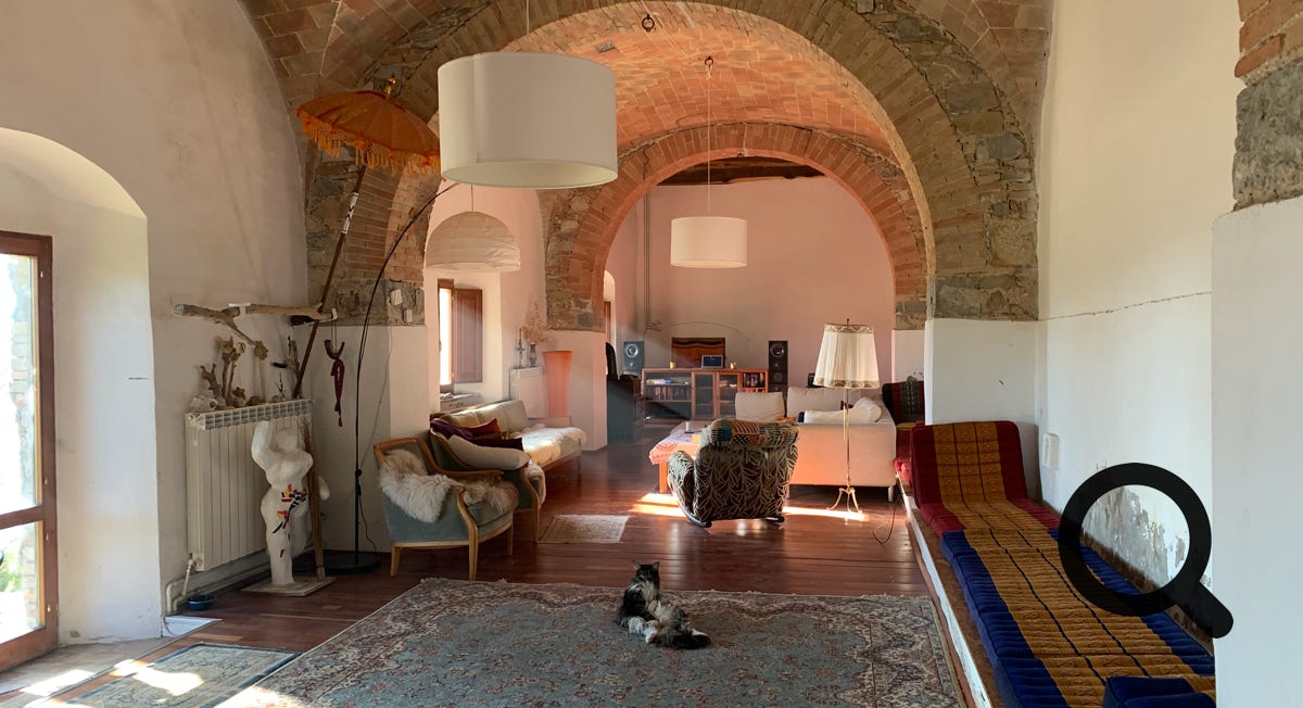 Der Saal von San Federigo in der Toskana